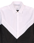 Neil Barrett Men's Textured Pattern Shirt Black And White