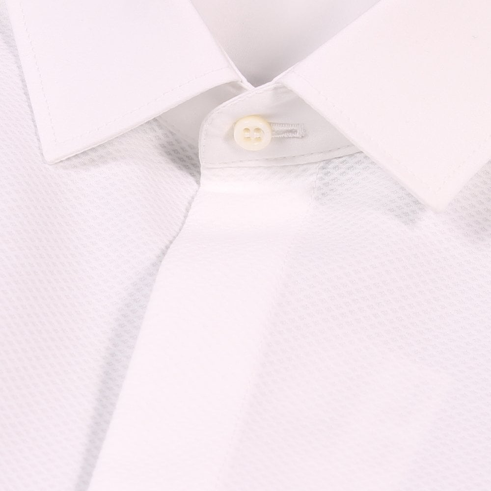 Neil Barrett Men&#39;s Textured Pattern Shirt Black And White