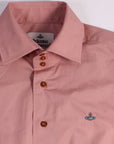 Vivienne Westwood Men's One Button Krall Shirt Pink