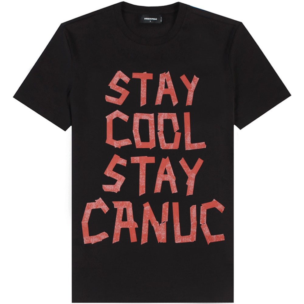 Dsquared2 Men&#39;s &quot;Stay Cool&quot; T-Shirt Black