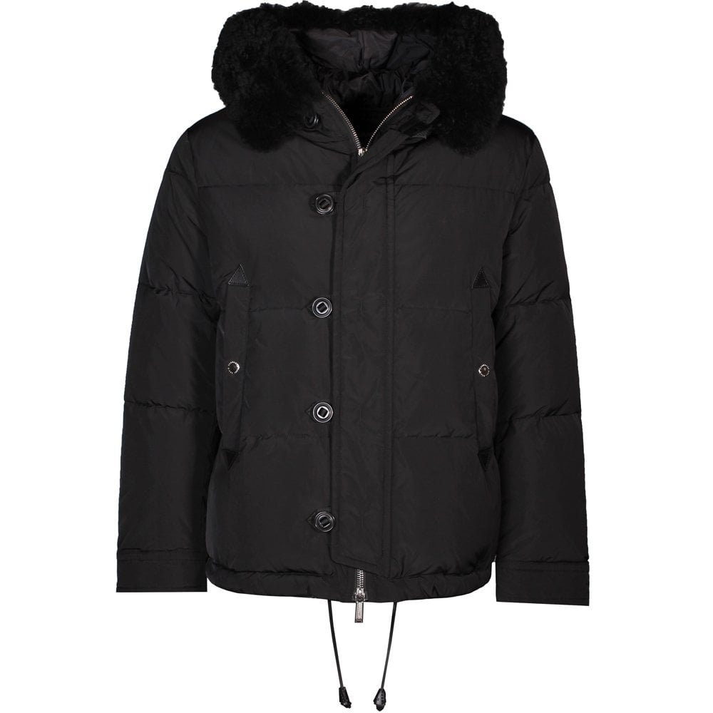 Dsquared2 Men&#39;s Padded Parka Jacket Black