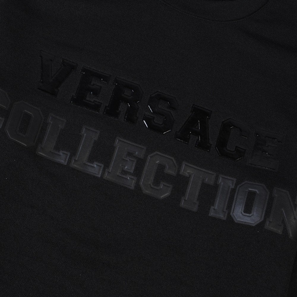 Versace Collection Men&#39;s Graphic Logo Sweatshirt Black