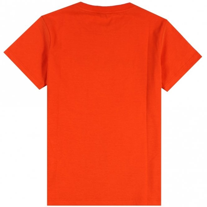 Lanvin Boys Logo T-Shirt Orange