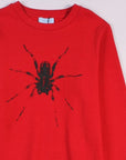Lanvin Boys Spider Logo Sweatshirt Red