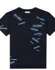 Dolce & Gabbana Boys Labelled T-Shirt Black