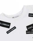 Dolce & Gabbana Boys Labelled T-Shirt White