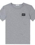 Dolce & Gabbana Boys Embossed Logo T-Shirt Grey