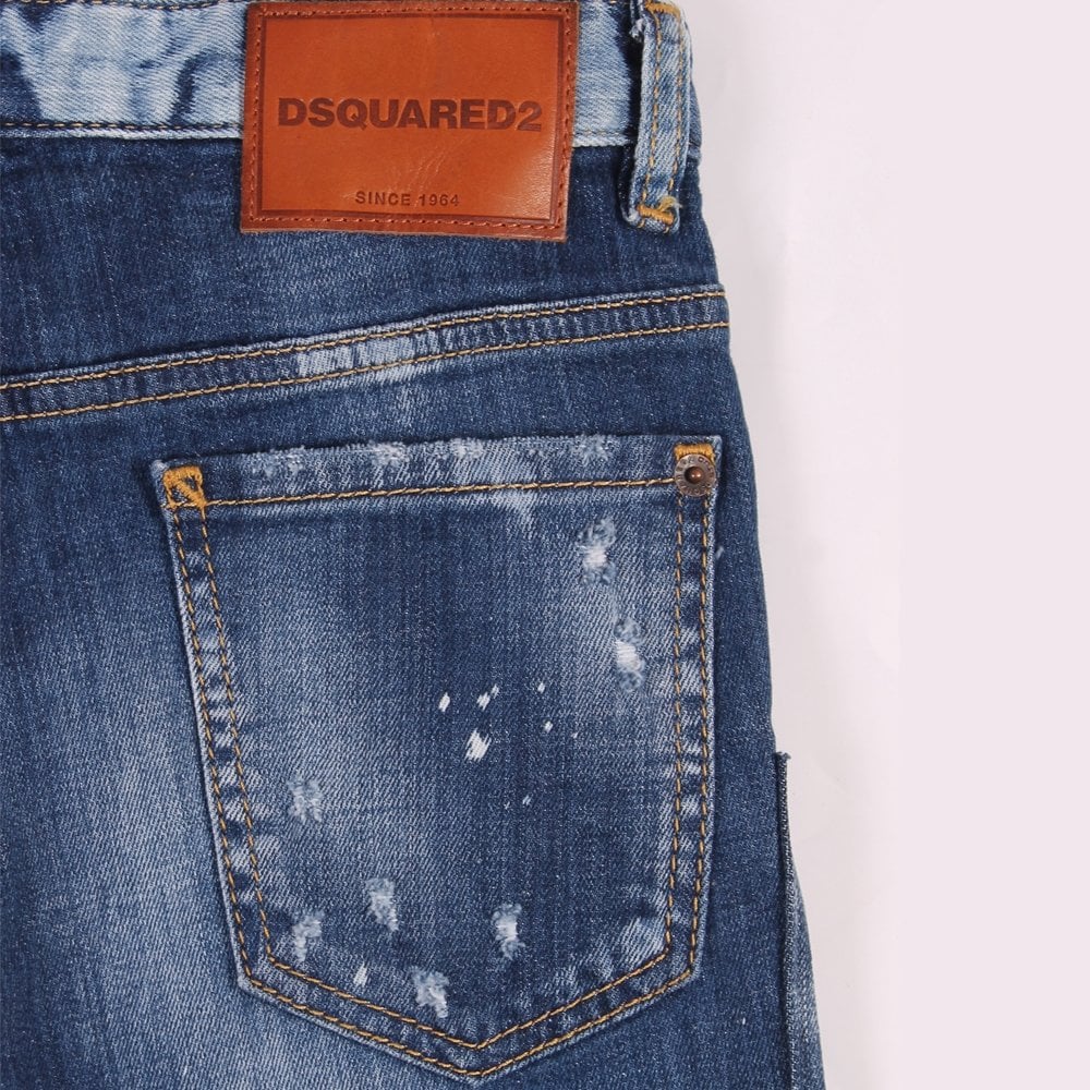 Dsquared2 Boys Glam Head Jeans Blue