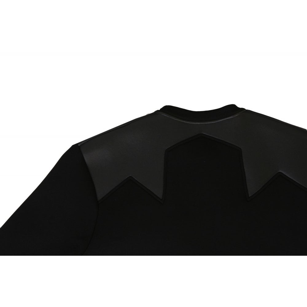 Neil Barrett Men&#39;s Star Neoprene Jumper Black