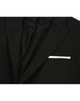 Neil Barrett Men's Peak Lapel Formal Two Piece Suit Black