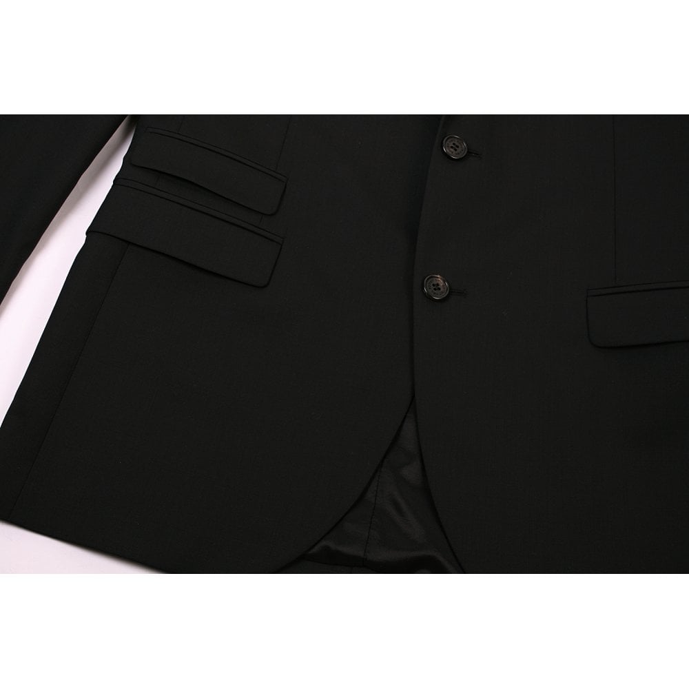 Neil Barrett Men&#39;s Peak Lapel Formal Two Piece Suit Black