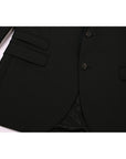 Neil Barrett Men's Peak Lapel Formal Two Piece Suit Black