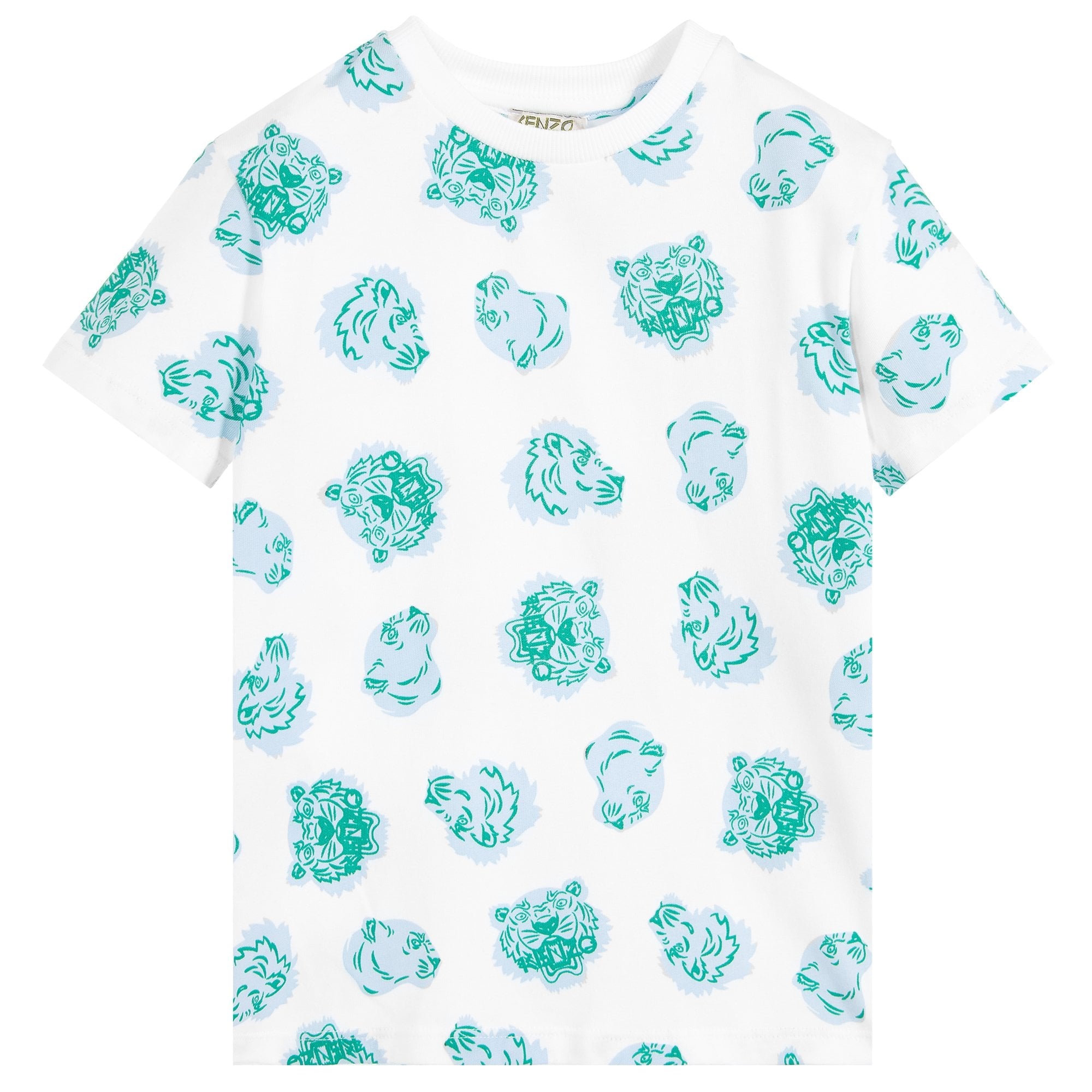Kenzo Boys &quot;Tiger &amp; Friends&quot; T-Shirt White