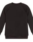 Fendi Boys Arm Logo Neoprene Sweatshirt Black