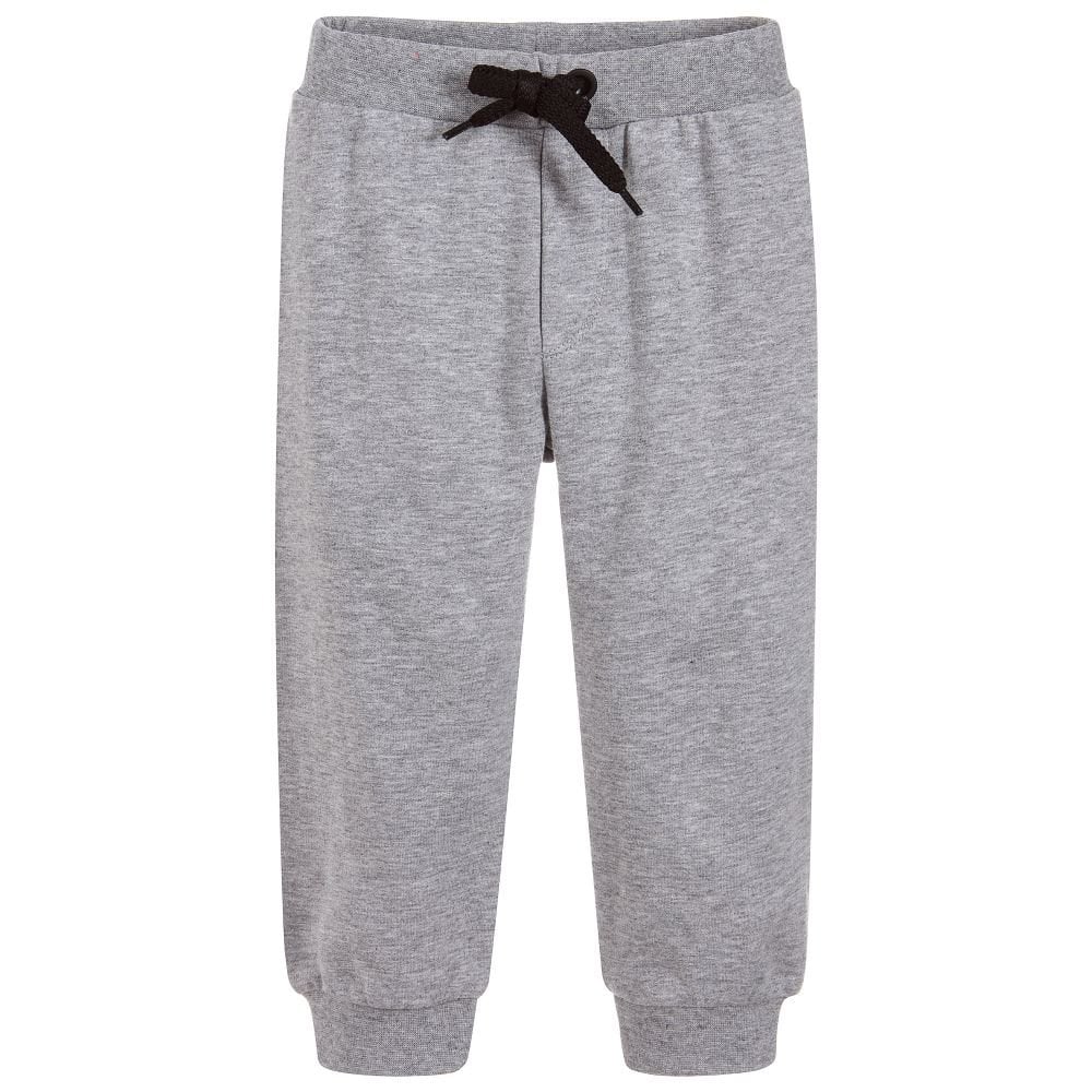 Fendi Boys Small Logo Joggers Grey