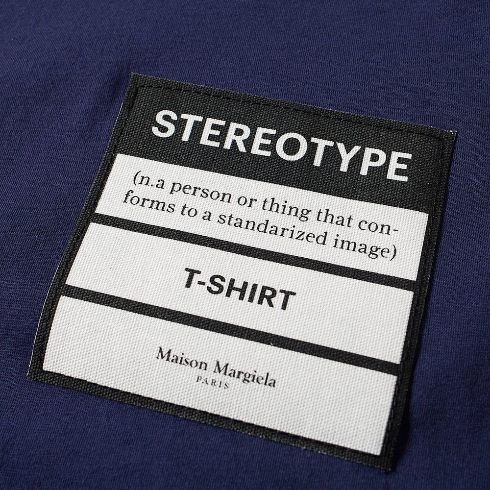 Maison Margiela Men&#39;s Stereotype T-Shirt Navy