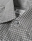 Maison Margiela Men's Patterned Short Sleeve Shirt Grey