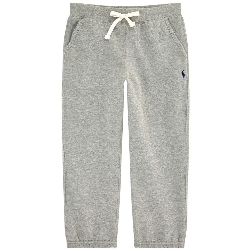 Ralph Lauren Boy&#39;s Logo Tracksuit Pants Grey