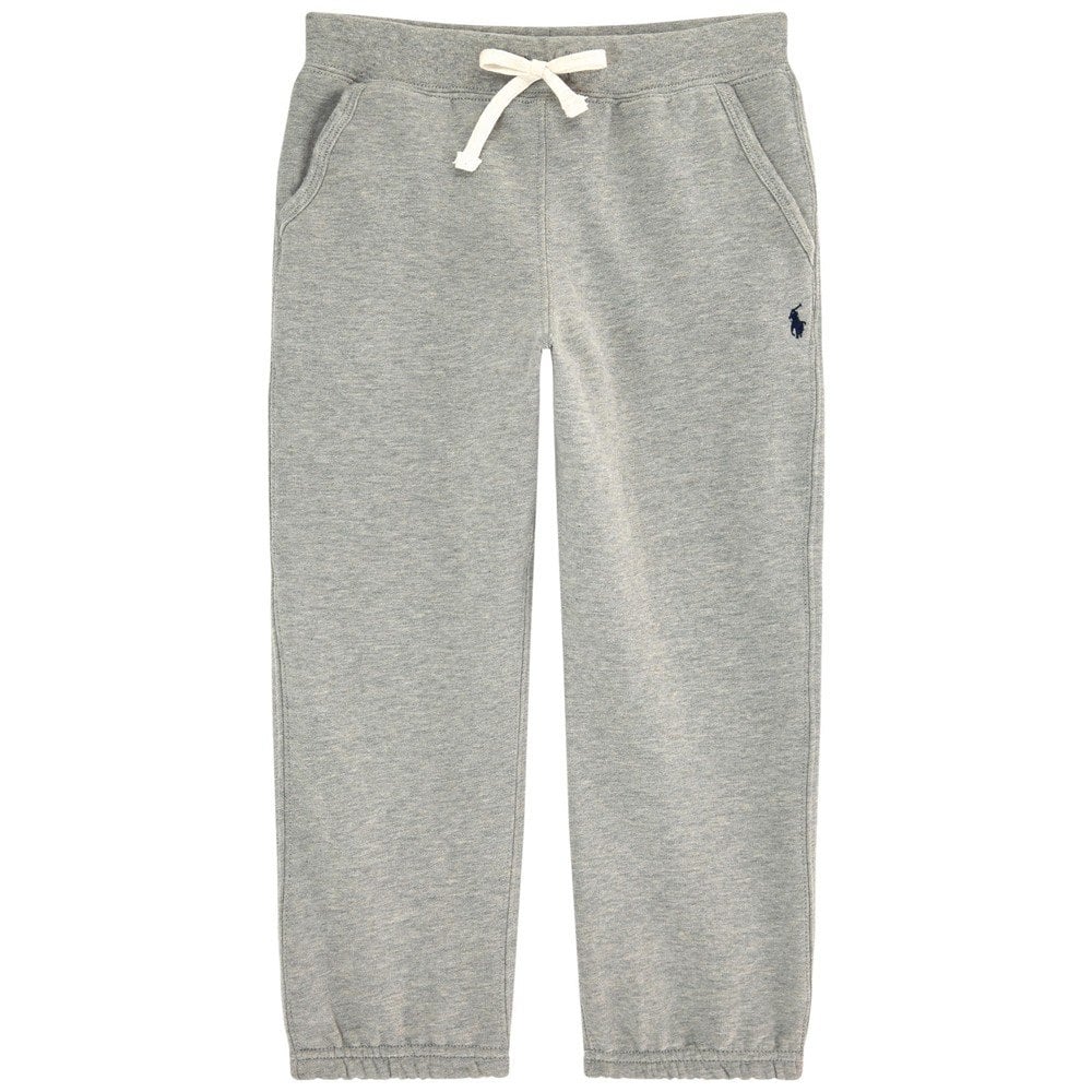 Ralph Lauren Boy&#39;s Logo Tracksuit Pants Grey