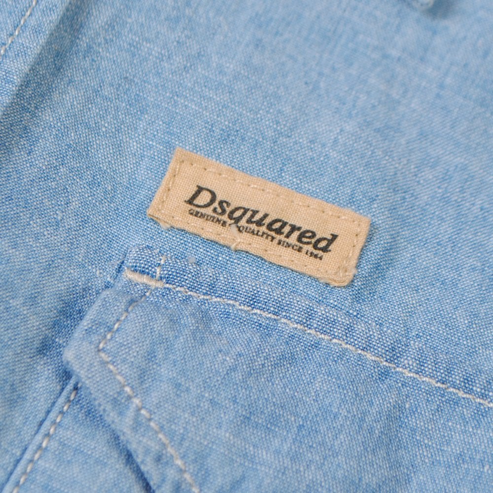 Dsquared2 Men&#39;s Light Denim Shirt Blue