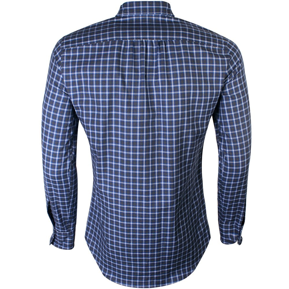 DSquared2 Men&#39;s Checked Cotton Flannel Shirt Blue