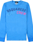 Dsquared2 Men's Surf Crew Long Sleeve T-Shirt Blue