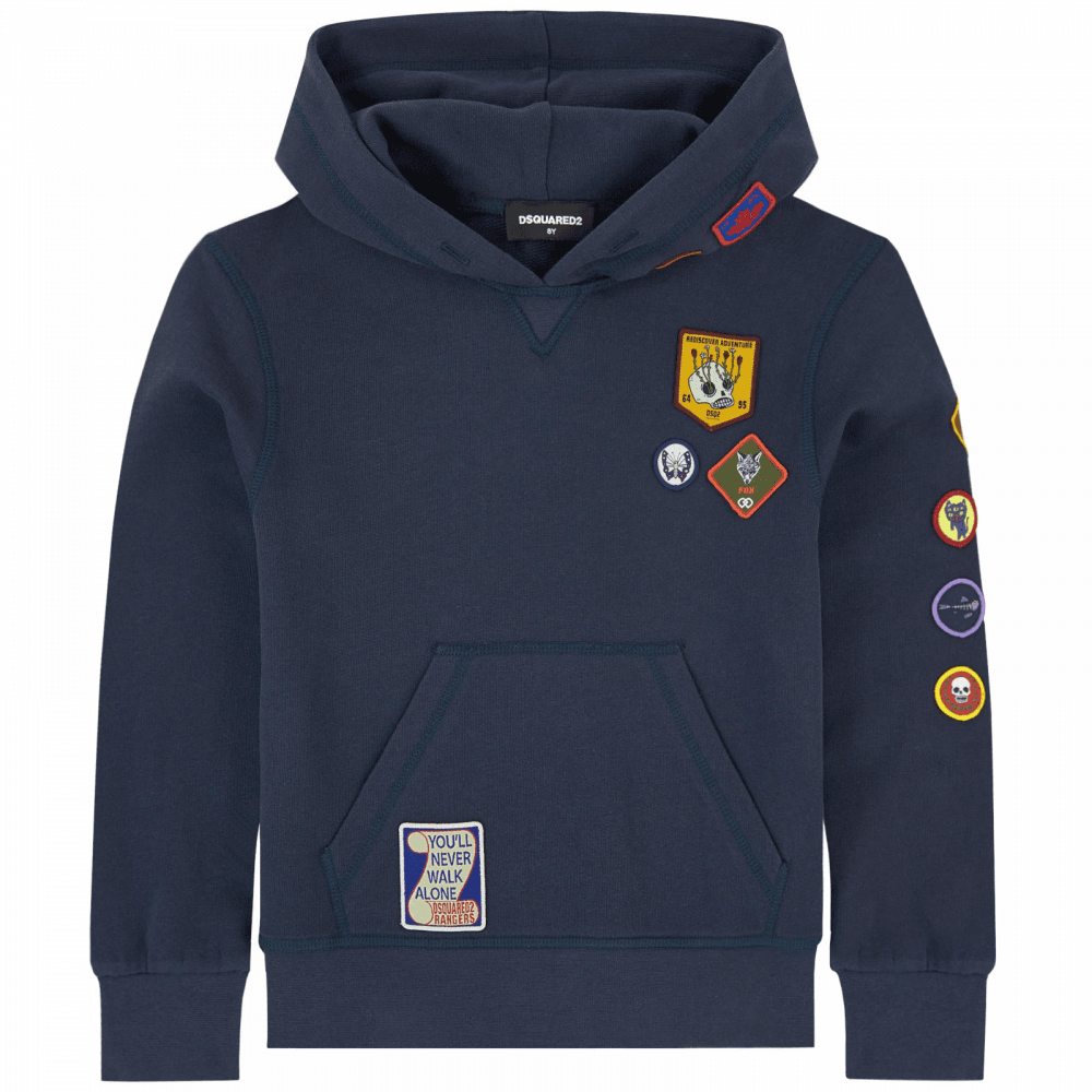 Dsquared2 Boys Boyscout Hoodie Navy