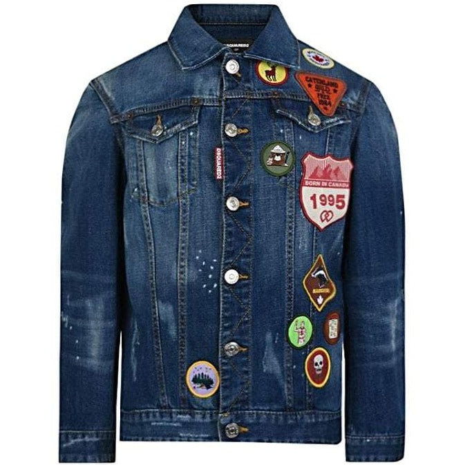 Dsquared2 Boys Denim Jacket Blue