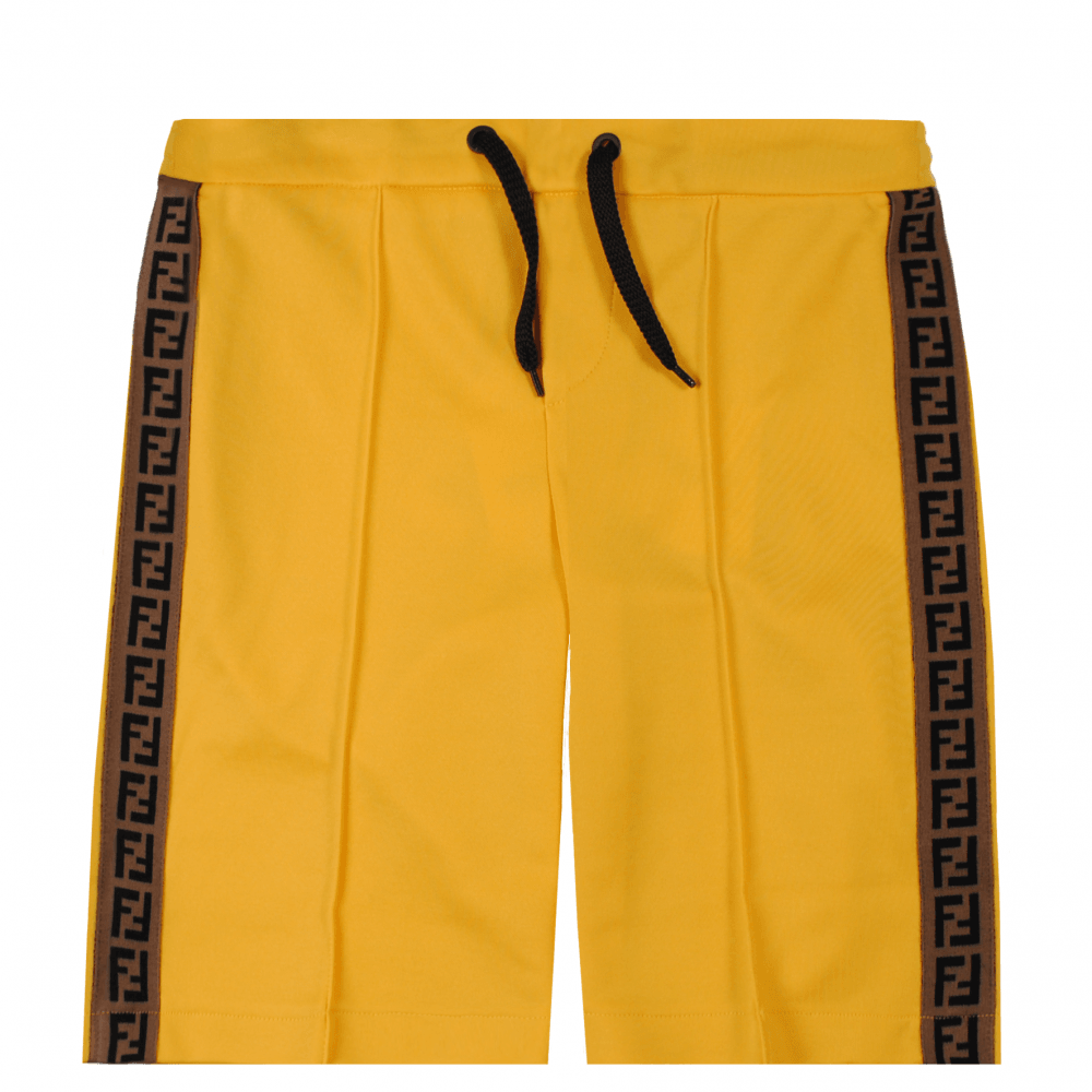 Fendi Boys Bermuda Sweat Shorts Yellow