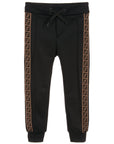 Fendi Boys Logo Sweat Trousers Black