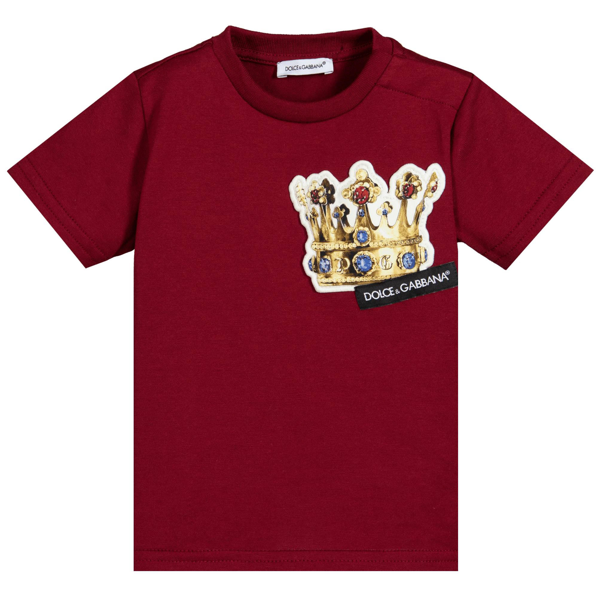 Dolce &amp; Gabbana Boys Cotton Crown T-shirt Red