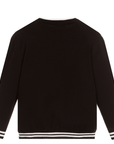 Dolce & Gabbana Boys Knitted Cotton Sweater Black