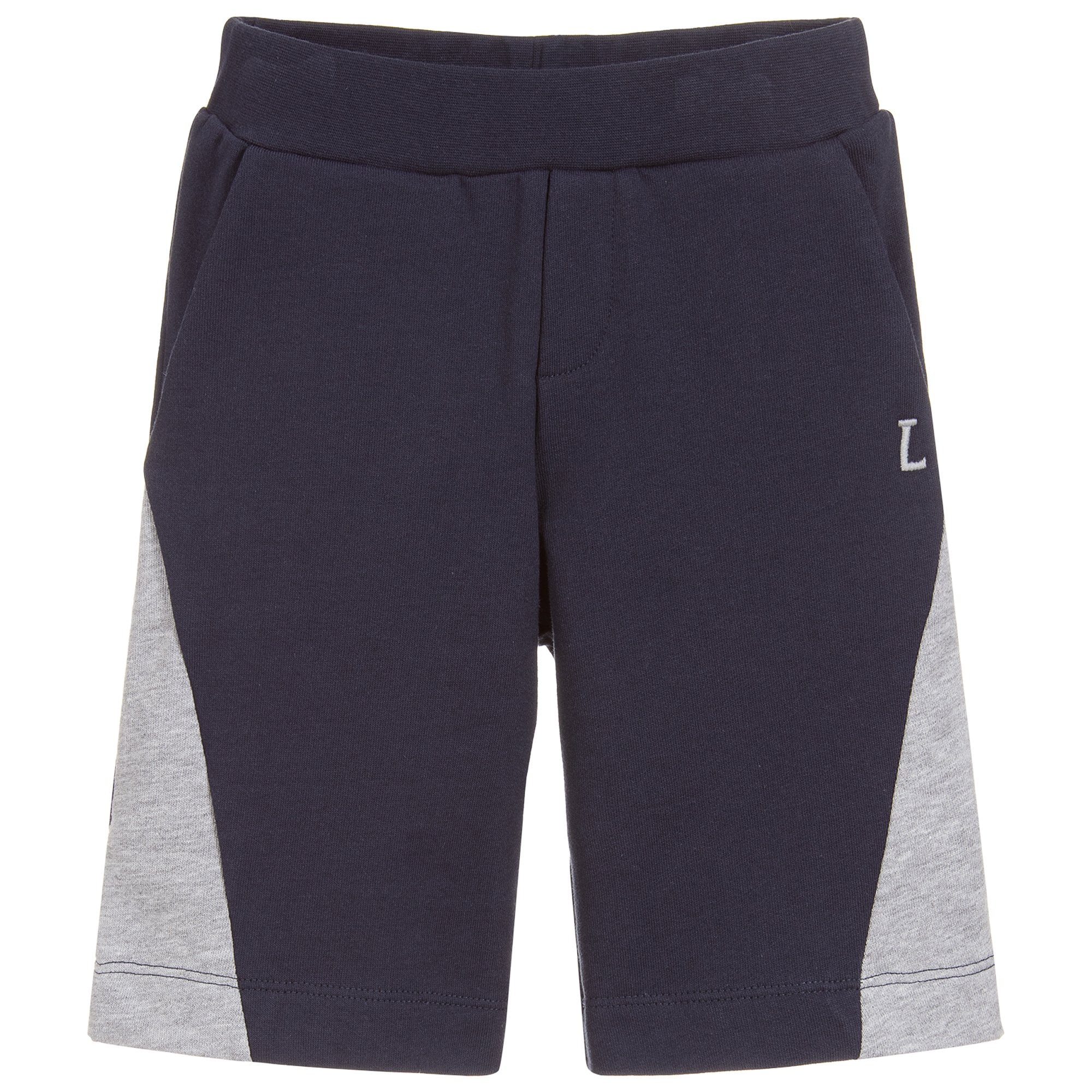 Lanvin Boys Logo Shorts Navy