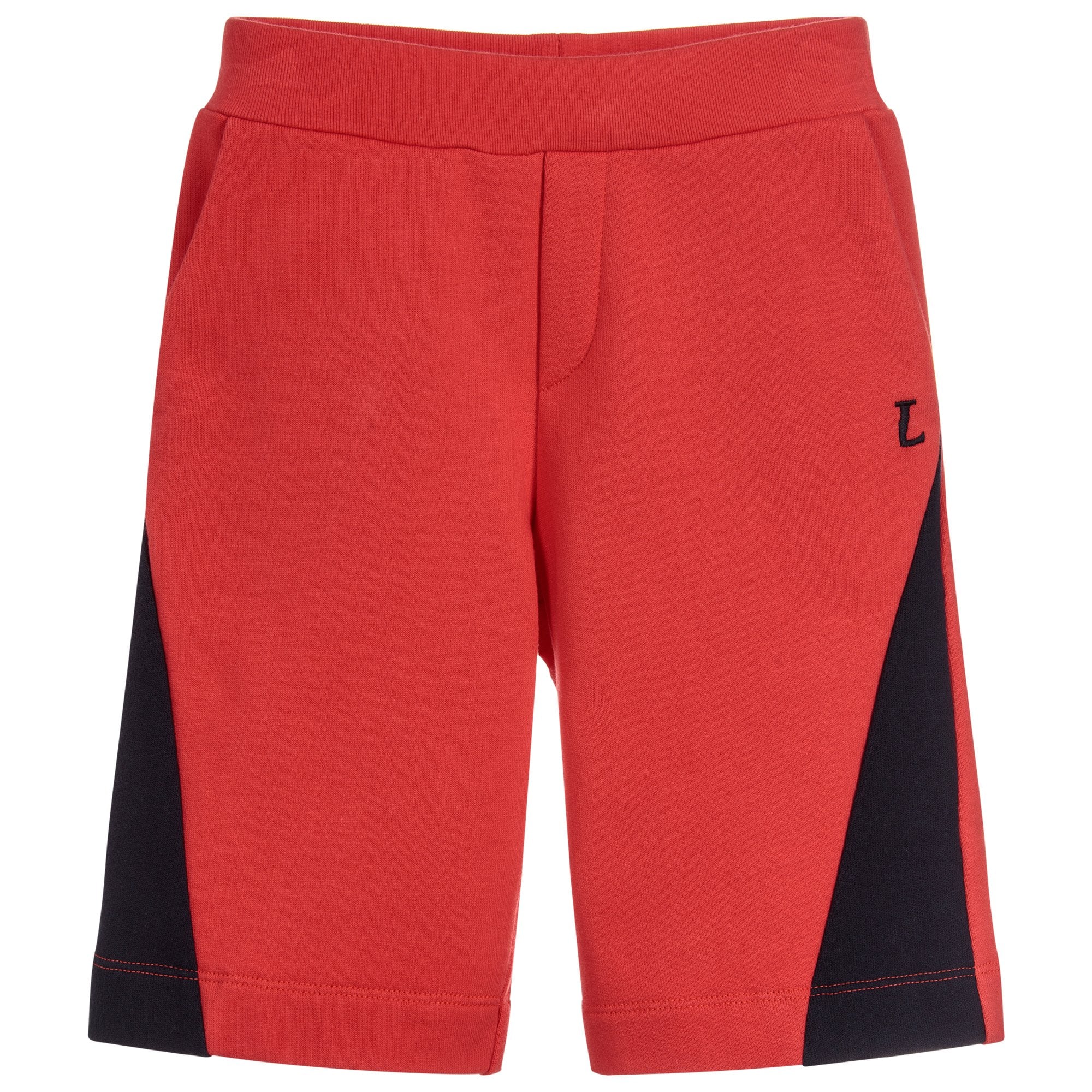 Lanvin Boys Logo Shorts Red
