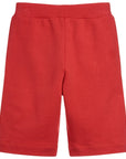 Lanvin Boys Logo Shorts Red