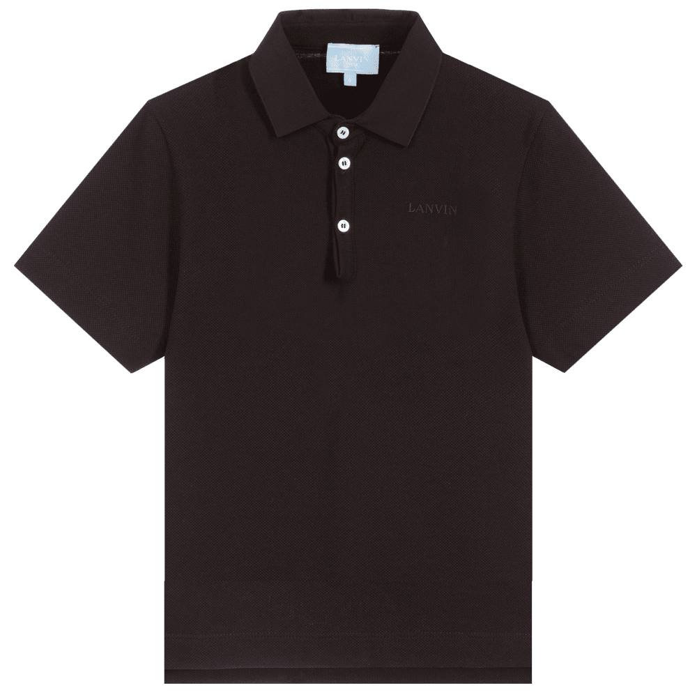 Lanvin Paris Boys Polo Black