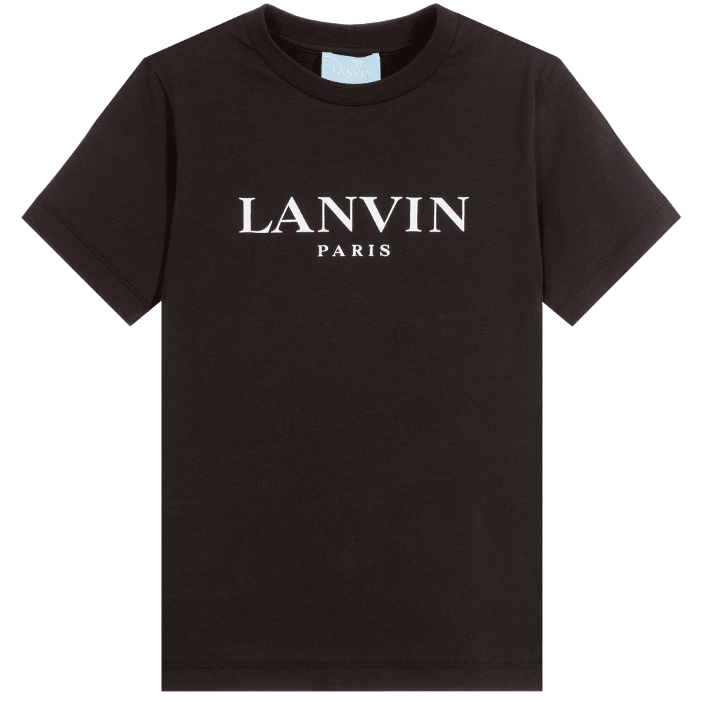 Lanvin Boys Logo T-Shirt Black