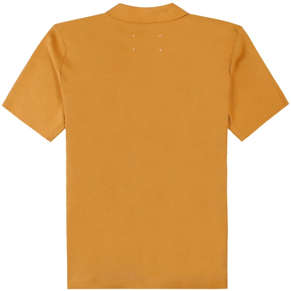 Maison Margiela Men&#39;s Button Styled Polo Shirt Bronze