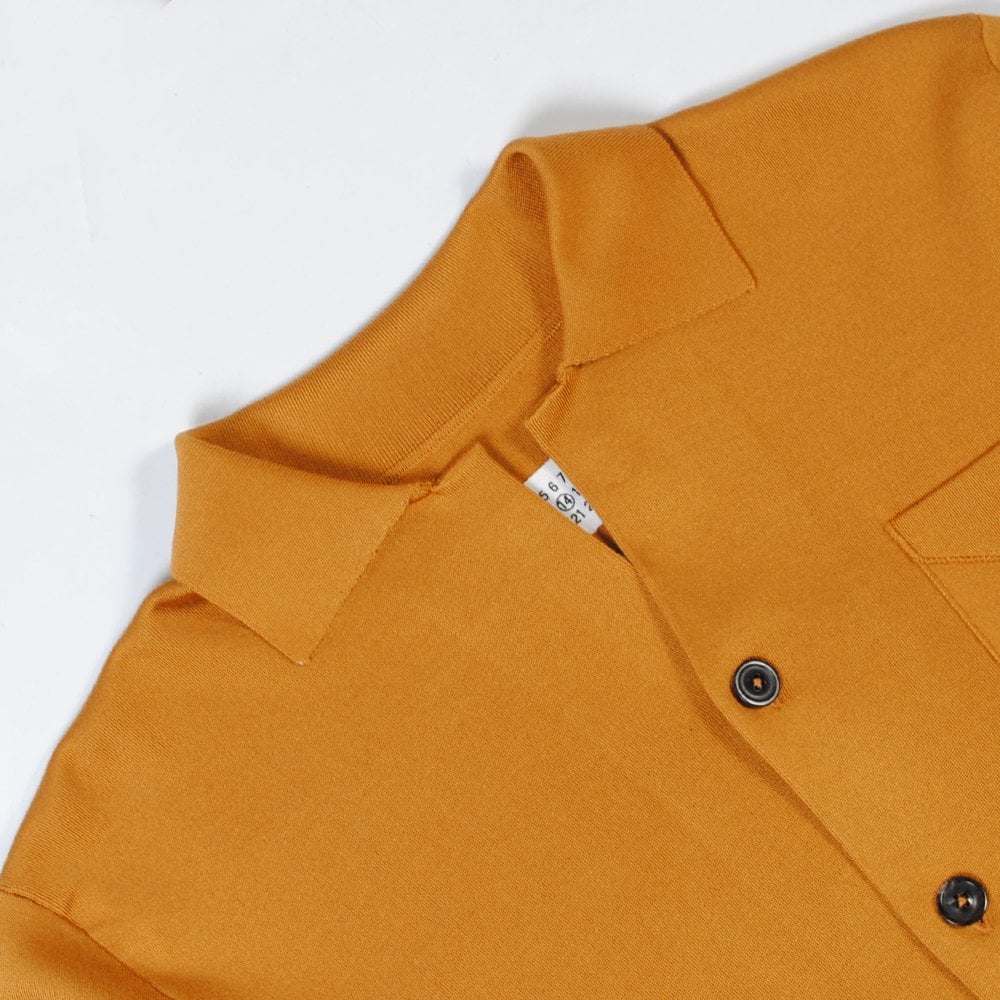 Maison Margiela Men&#39;s Button Styled Polo Shirt Bronze