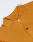 Maison Margiela Men's Button Styled Polo Shirt Bronze