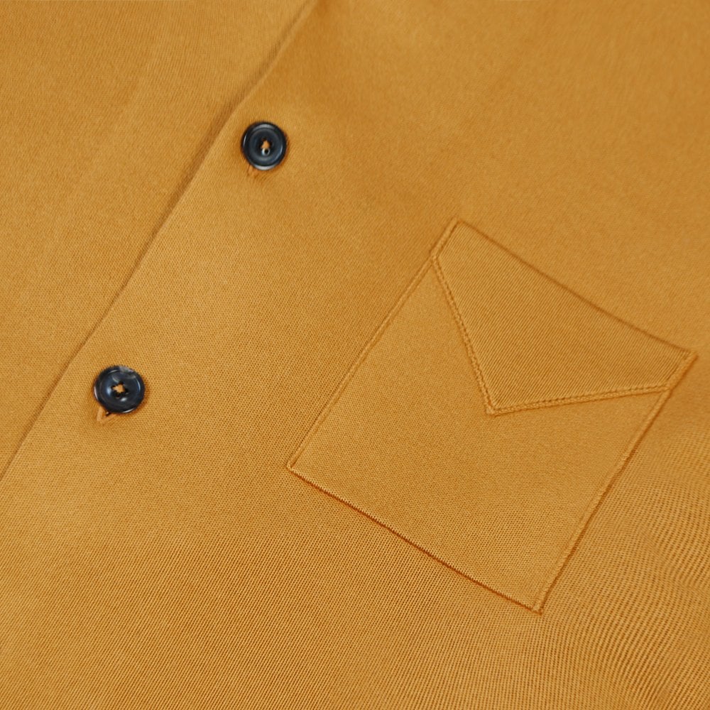 Maison Margiela Men&#39;s Button Styled Polo Shirt Bronze