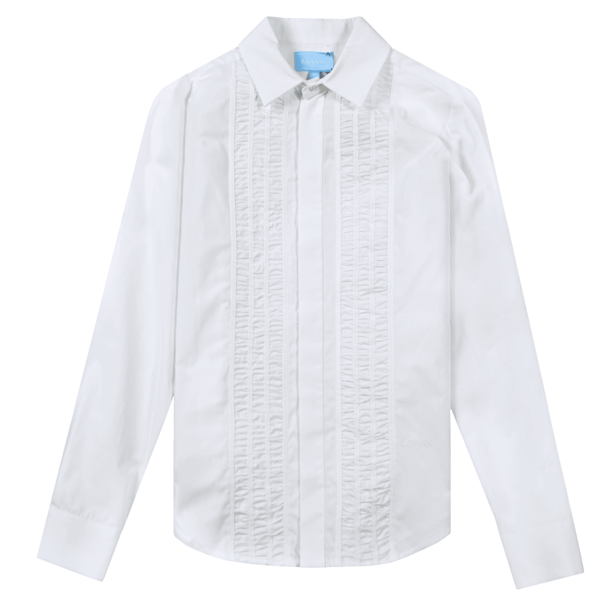 Lanvin Boys Textured Shirt White