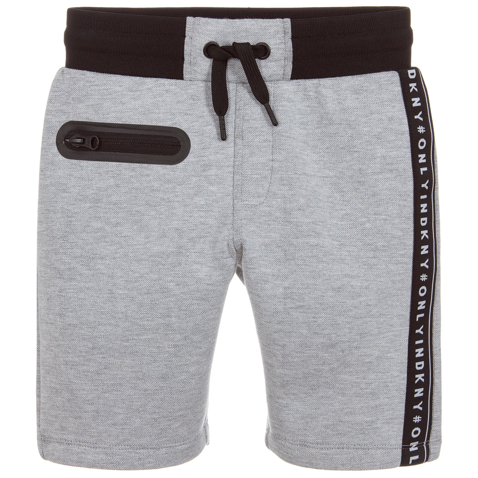 DKNY Boys Logo Shorts Cotton Grey