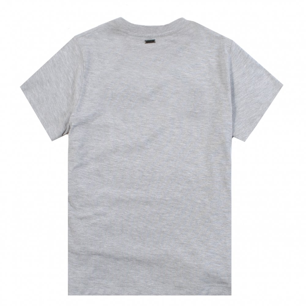 Lanvin Boys Crossed Logo T-Shirt Grey