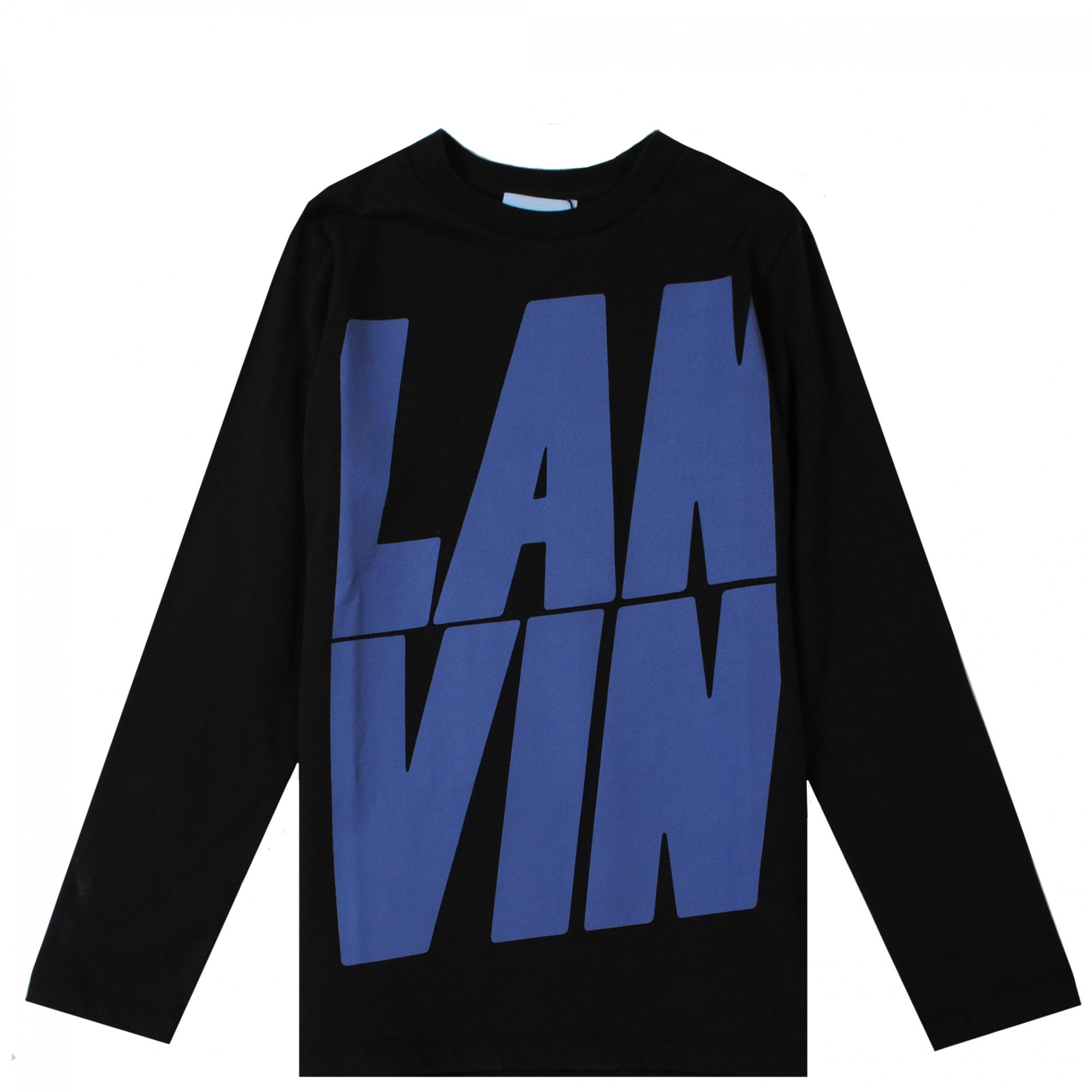 Lanvin Boys Graphic Logo Print T-Shirt Black