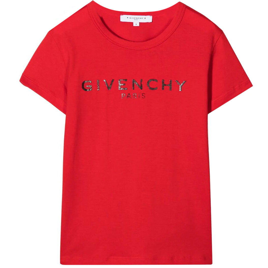 Givenchy Kids Unisex Logo T-Shirt Red