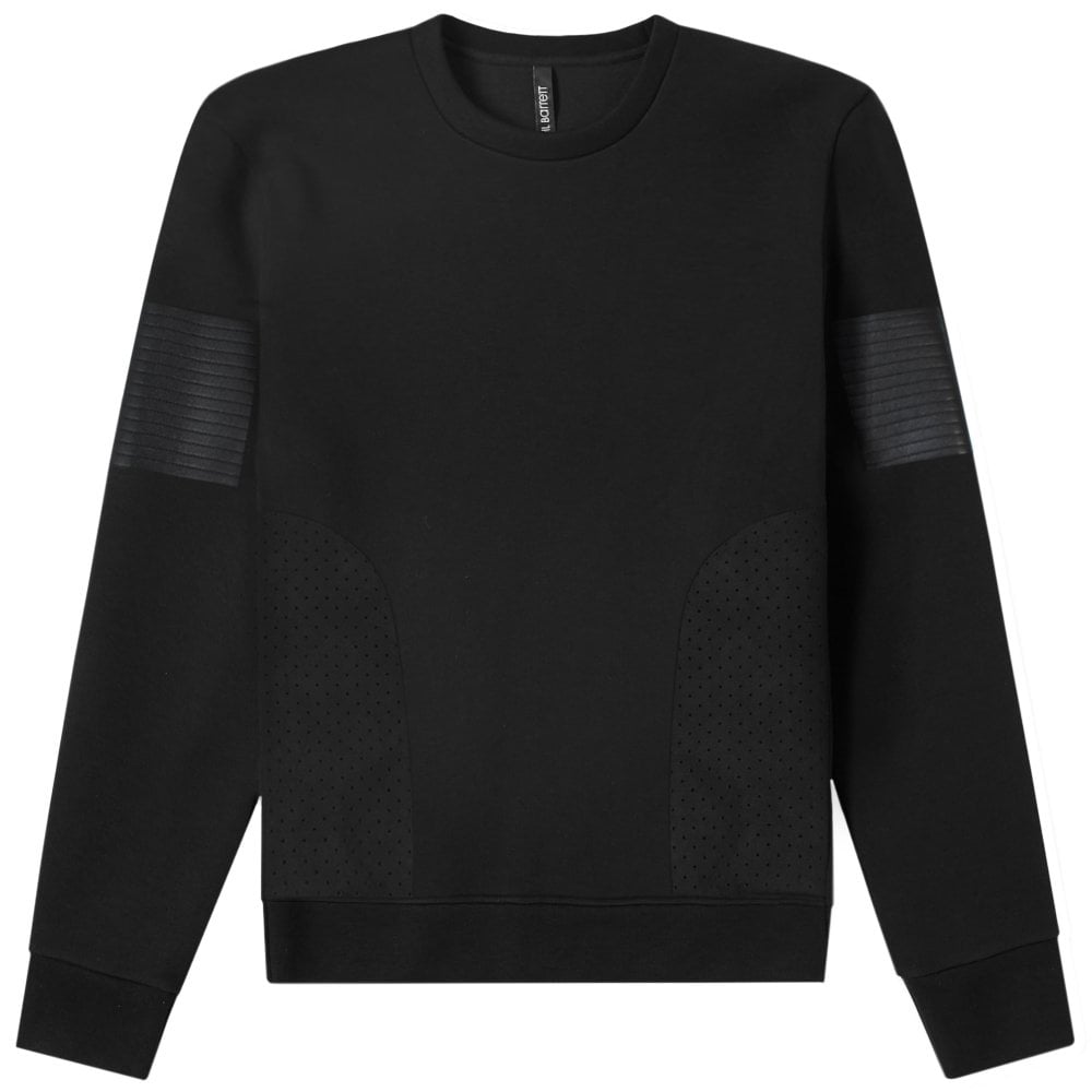 Neil Barrett Men&#39;s Neoprene Panelled Sweatshirt Black