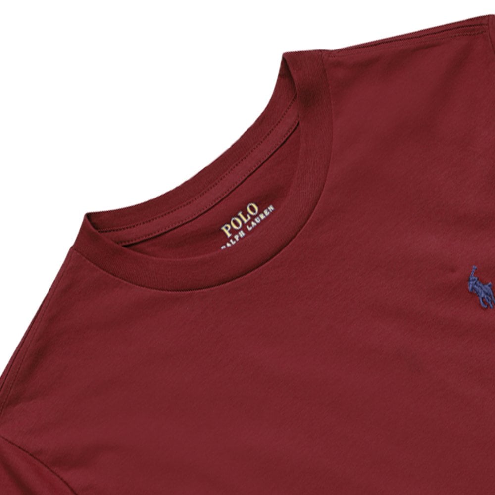 Ralph Lauren Boy&#39;s Logo T-Shirt Burgundy