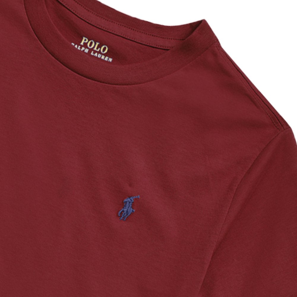 Ralph Lauren Boy&#39;s Logo T-Shirt Burgundy