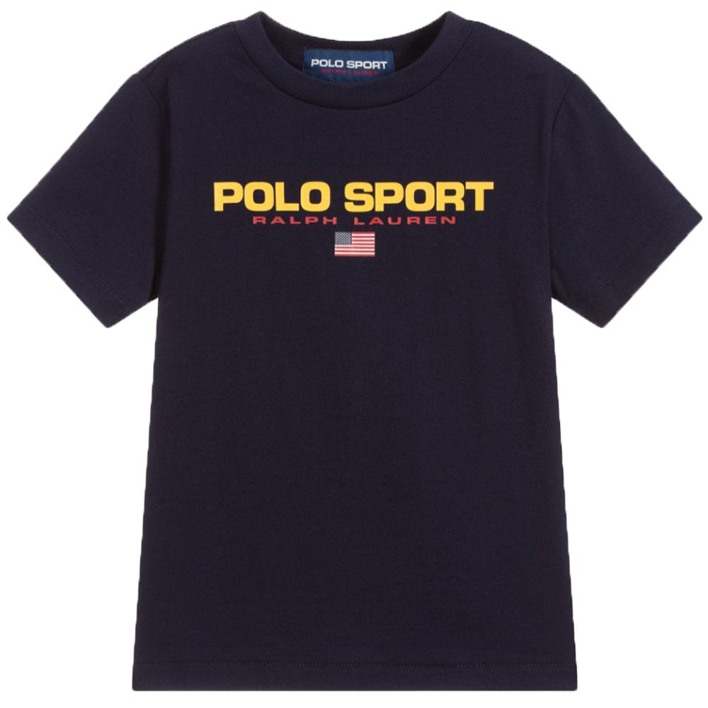Ralph Lauren Boy&#39;s Polo Sport T-Shirt Navy